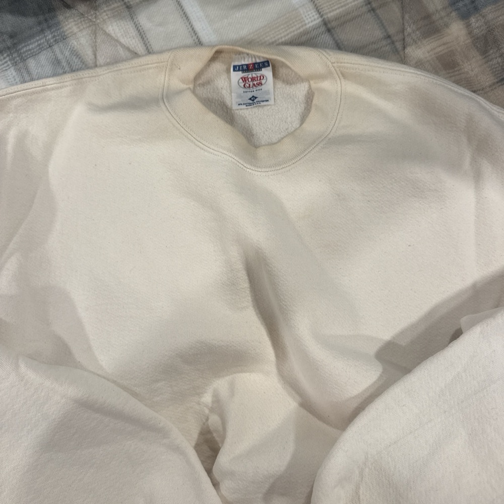 Champion Men's Off-White Crewneck Sweater